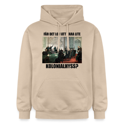Får det lov att vara lite kolonialhyss? (luvtröja unisex-edition) - sand