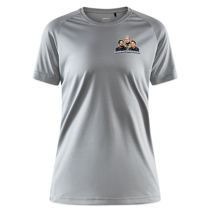 Åt helvete med Putin (tränings-T-shirt dam-edition) - vintagegrå