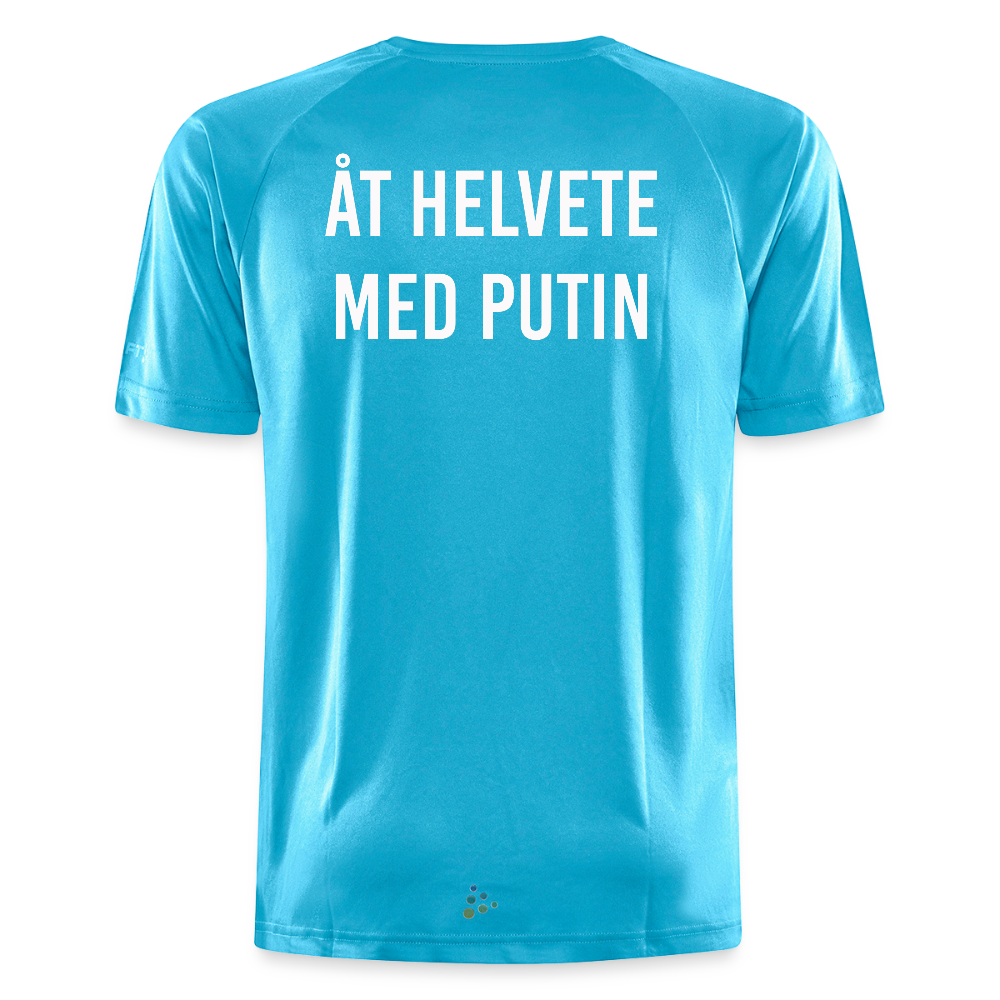 Åt helvete med Putin (tränings-T-shirt herr-edition) - hawaiiblå