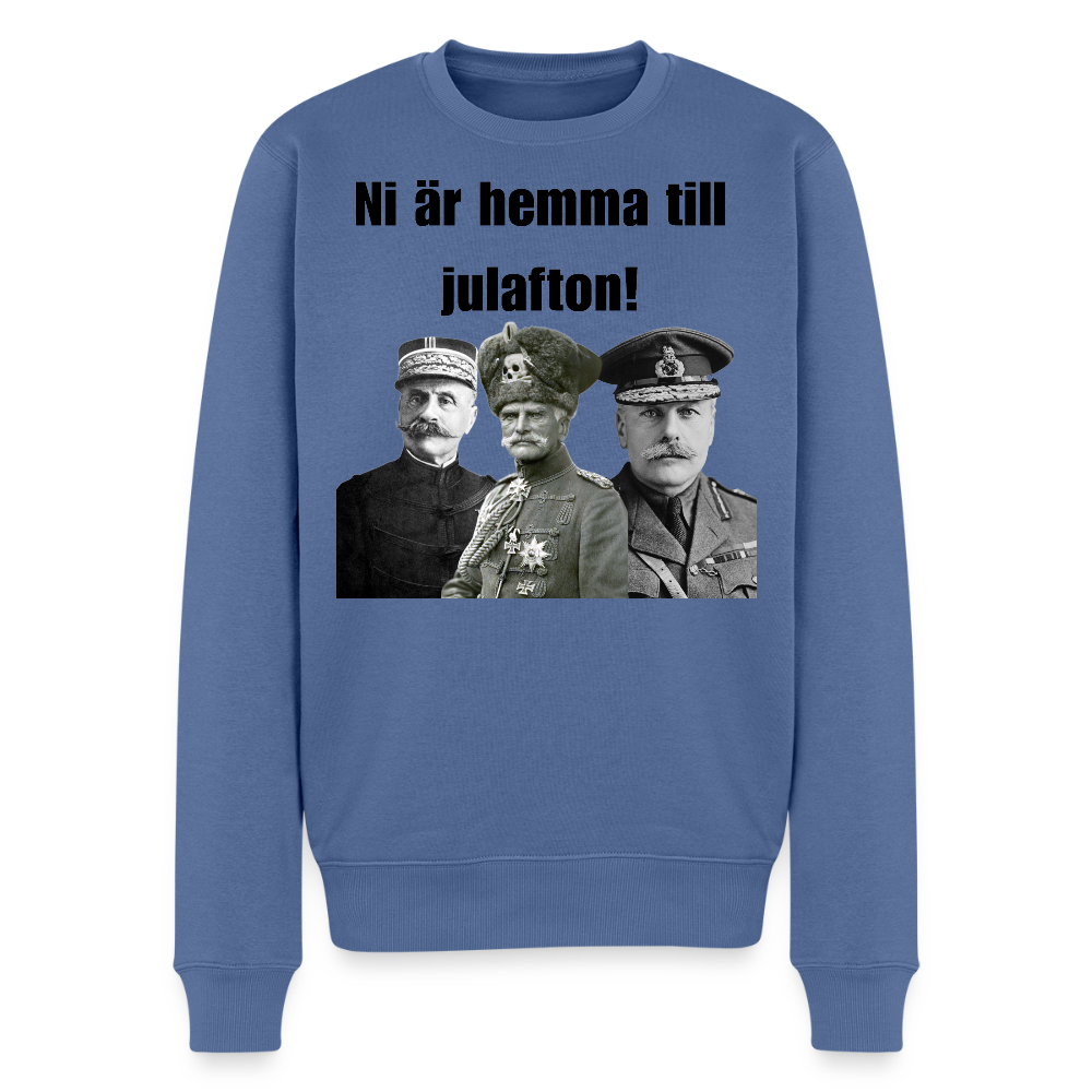 "Hemma till jul!" (premiumtröja herr-edition) - duvblå