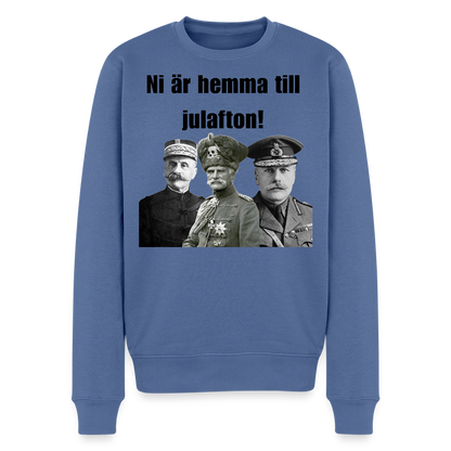 "Hemma till jul!" (premiumtröja herr-edition) - duvblå