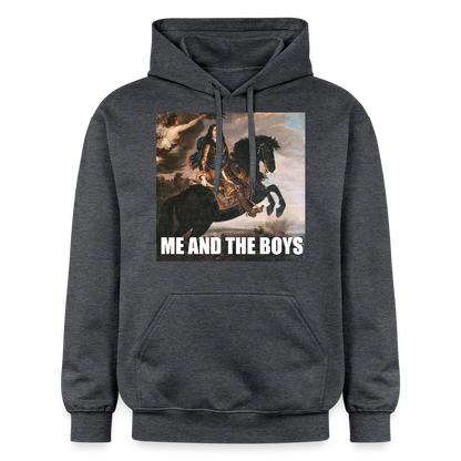 Karl X & boysen (luvtröja unisex-edition) - mörkgråmelerad