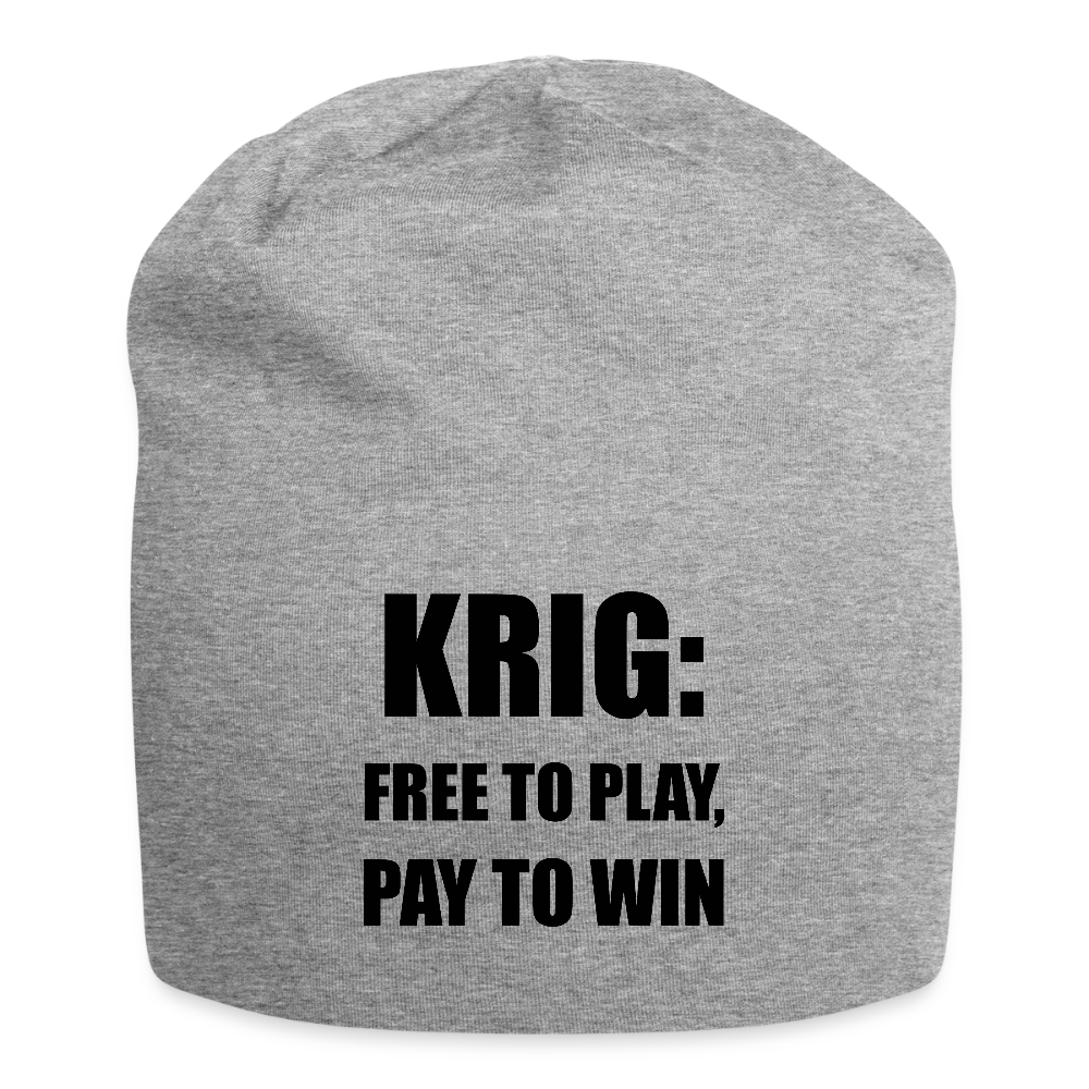 Krig: free to play pay to win (Jerseymössa-edition) - gråmelerad