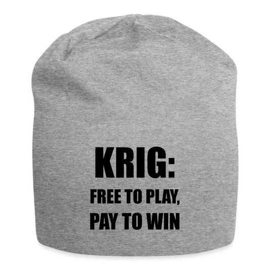 Krig: free to play pay to win (Jerseymössa-edition) - gråmelerad