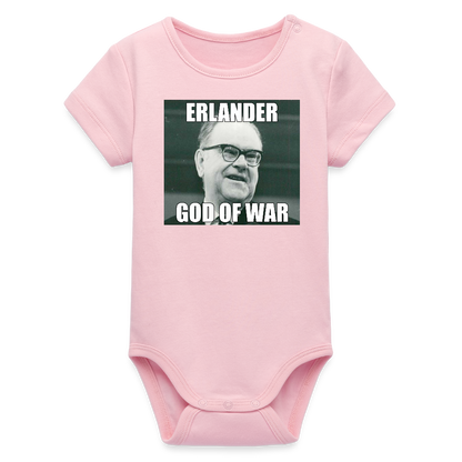 Erlander – God of War (ekologisk kortärmad babybody-edition) - ljusrosa