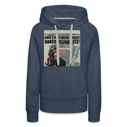 Danzig delenda est (Premiumluvtröja dam-edition) - jeansblå