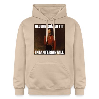 Hedern kräver ett infanterianfall luvtröja unisex-edition - sand