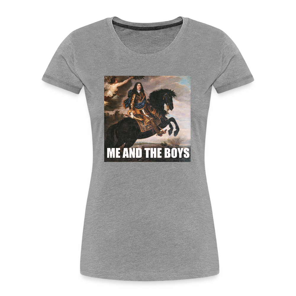 Karl X & boysen (ekologisk premium-T-shirt dam-edition) - gråmelerad