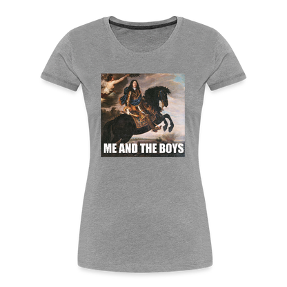 Karl X & boysen (ekologisk premium-T-shirt dam-edition) - gråmelerad