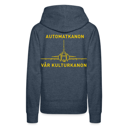 Automatkanon, vår kulturkanon (Premiumluvtröja dam-edition) - jeansblå