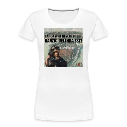 Danzig delenda est (ekologisk premium-T-shirt dam-edition) - vit
