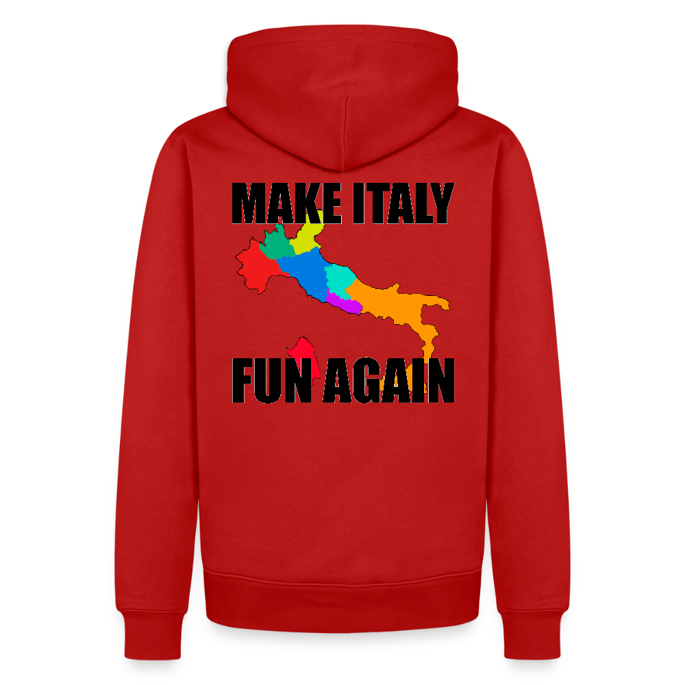 Make Italy Fun Again (Premiumluvtröja herr-edition) - röd