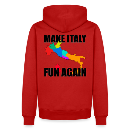 Make Italy Fun Again (Premiumluvtröja herr-edition) - röd