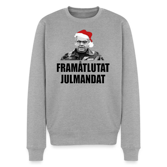 Framåtlutat Julmandat (ekologisk sweatshirt herr-edition) - gråmelerad