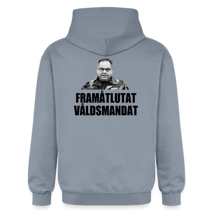 Framåtlutat våldsmandat (luvtröja unisex-edition) - blå