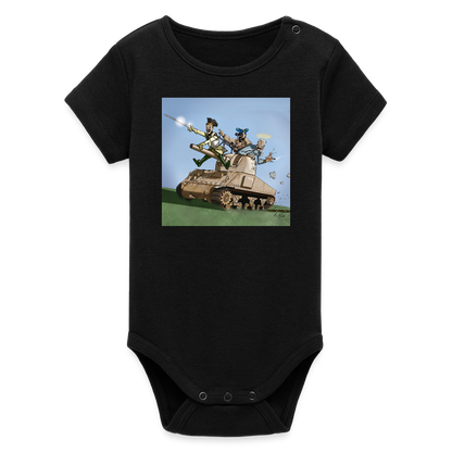 Sankt Conrads lärjungar (ekologisk kortärmad babybody-edition) - svart