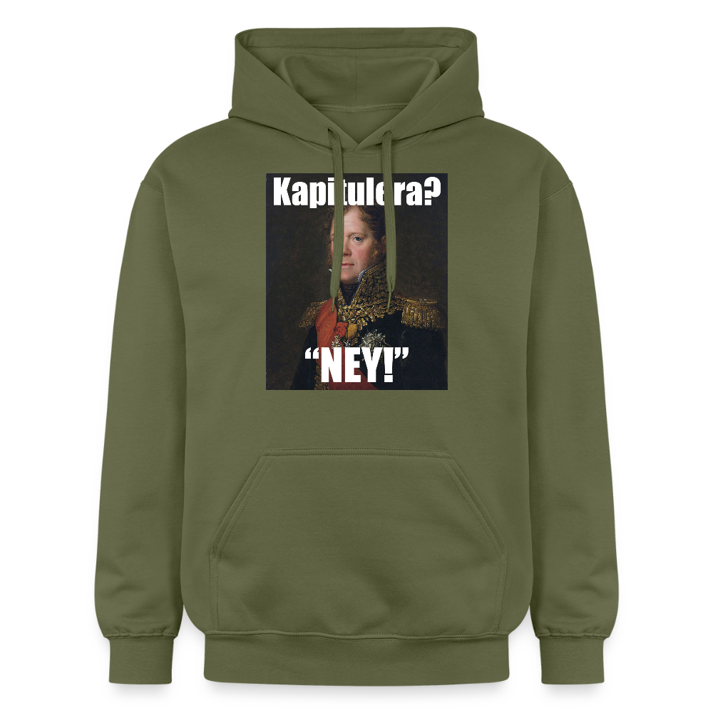 Kapitulera? Ney! luvtröja unisex-edition) - Militärgrön