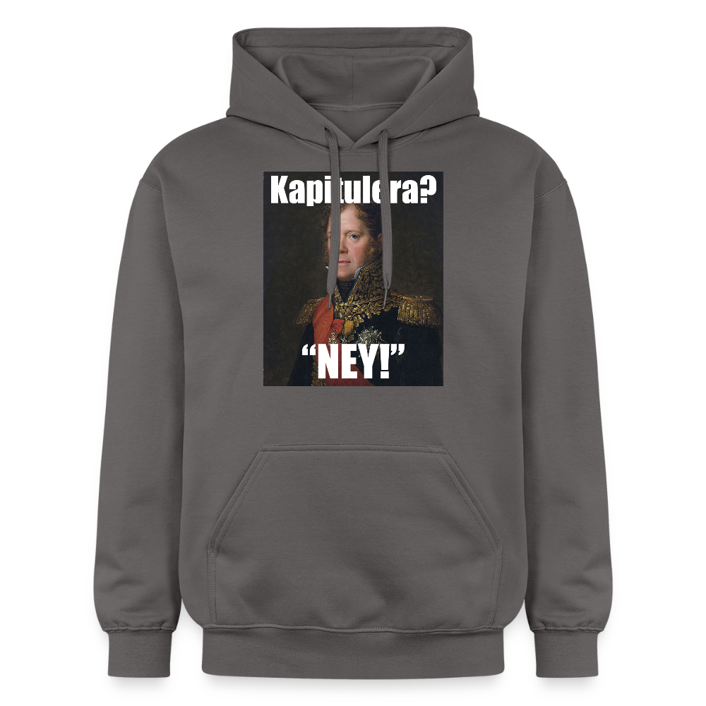 Kapitulera? Ney! luvtröja unisex-edition) - mörkgrå