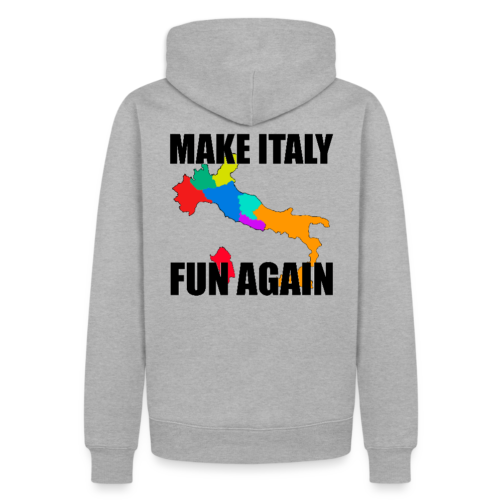 Make Italy Fun Again (Premiumluvtröja herr-edition) - gråmelerad