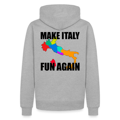 Make Italy Fun Again (Premiumluvtröja herr-edition) - gråmelerad