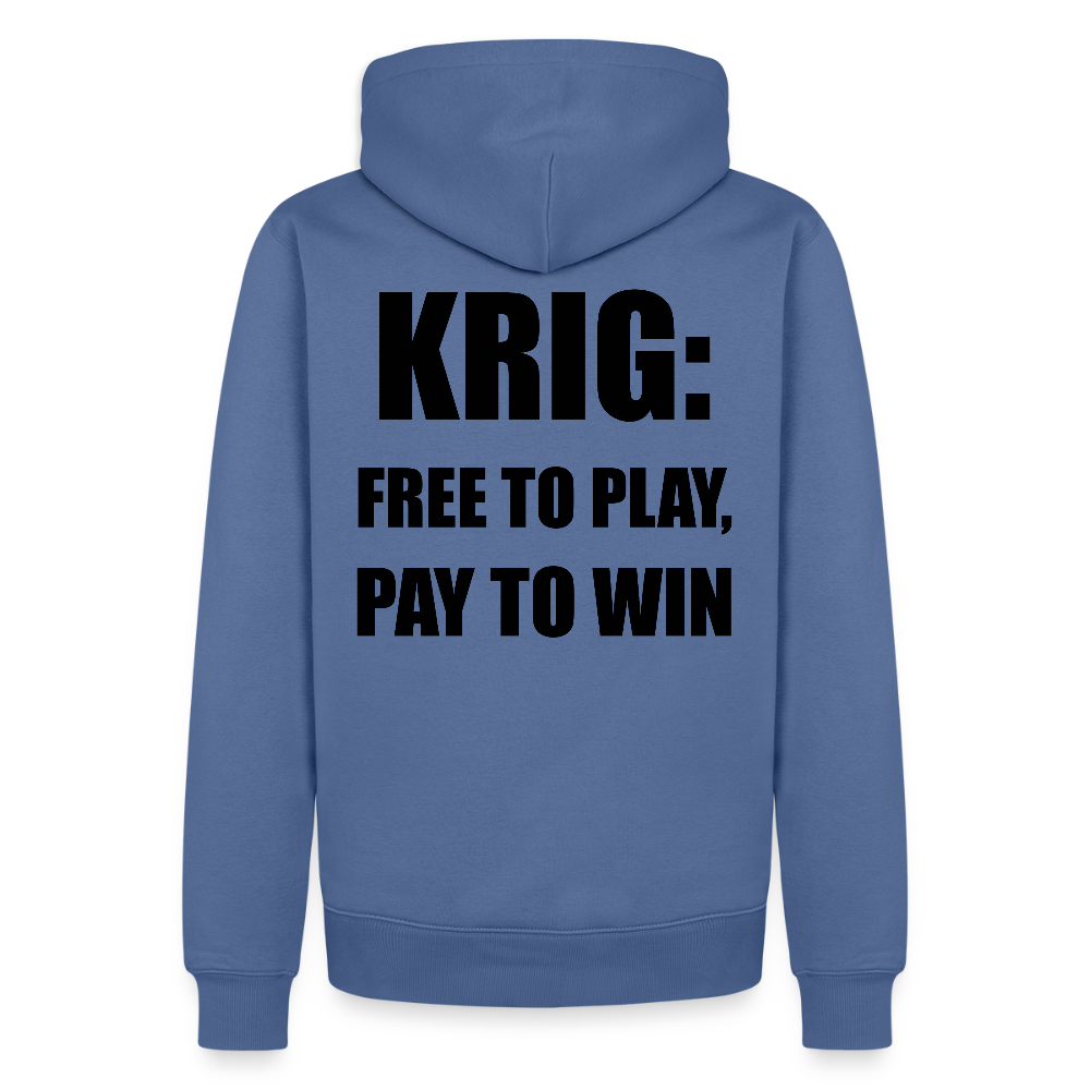 Krig: free to play, pay to win (premiumluvtröja herr-edition) - duvblå