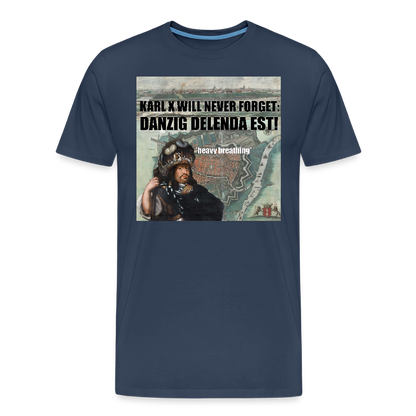 Danzig delenda est (ekologisk premium-T-shirt herr-edition) - marinblå