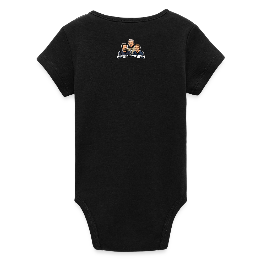 Fucka aldrig med Vietnam (ekologisk kortärmad babybody-edition) - svart