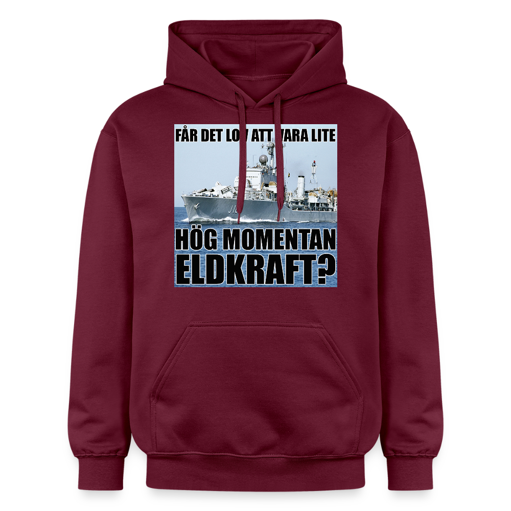 Får det lov att vara lite hög momentan eldkraft? – Halland luvtröja unisex Softstyle® Midweight - Maroon