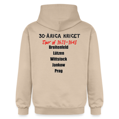 30-åriga kriget on tour (luvtröja unisex-edition) - sand
