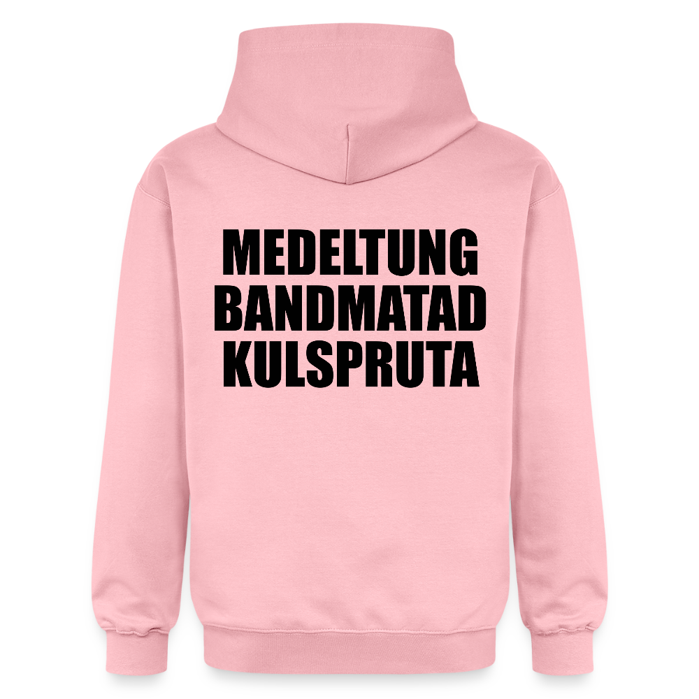 Medeltung Bandmatad Kulspruta (luvtröja unisex-edition) - ljusrosa
