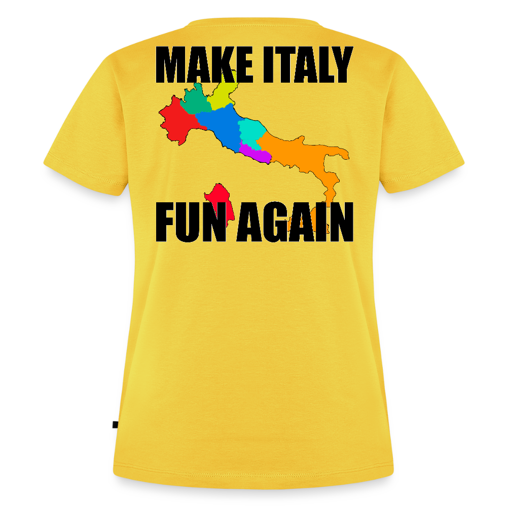 Make Italy Fun Again (Premium-T-shirt dam-edition) - gul