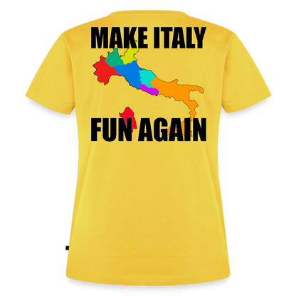 Make Italy Fun Again (Premium-T-shirt dam-edition) - gul
