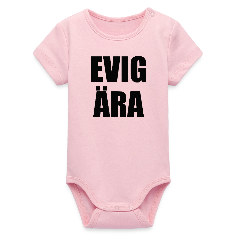 EVIG ÄRA (ekologisk kortärmad babybody-edition) - ljusrosa