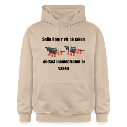 Snön ligger vit på taken (Premiumluvtröja herr-edition) - sand