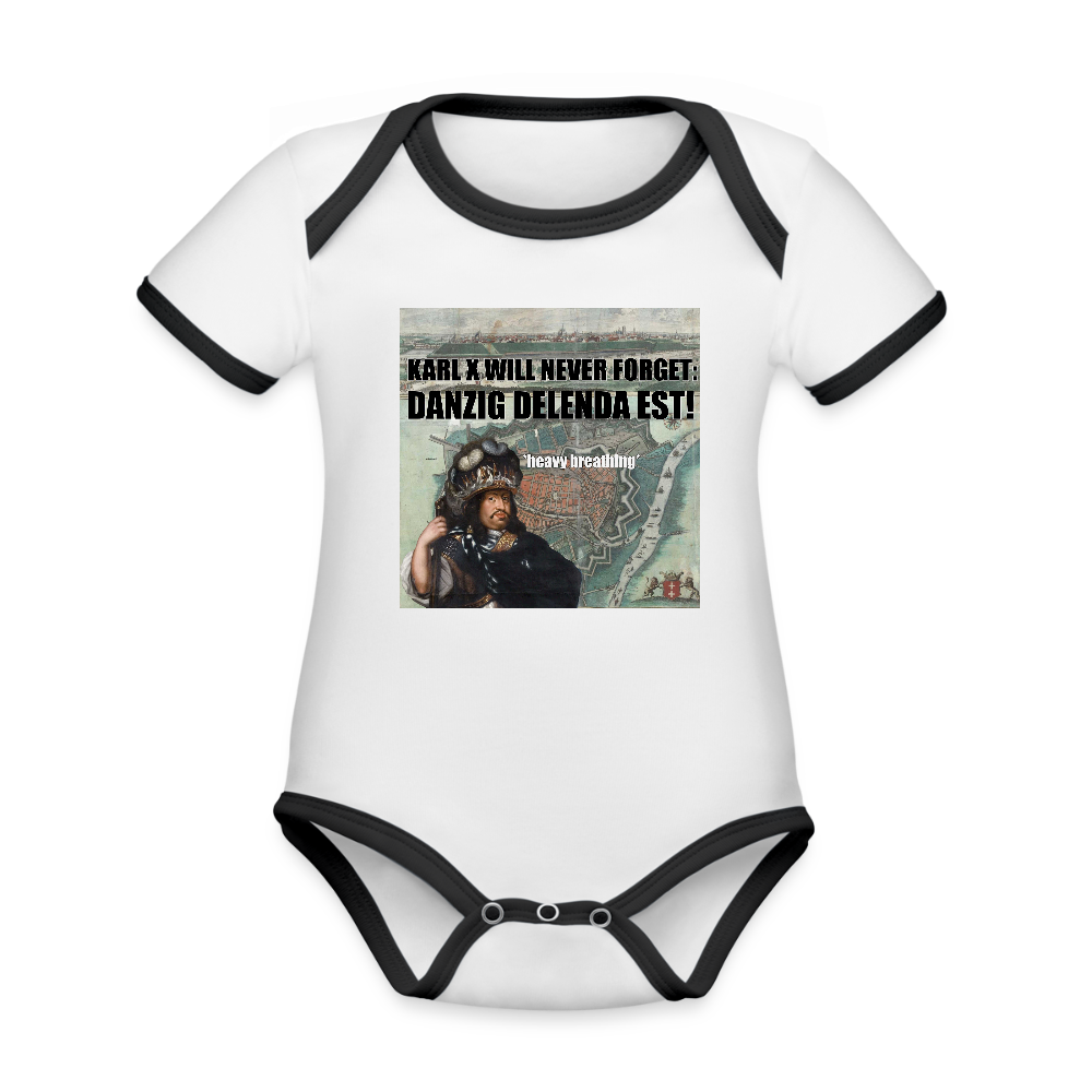 Danzig delenda est (Ekologisk kortärmad babybody-edition) - vit/svart