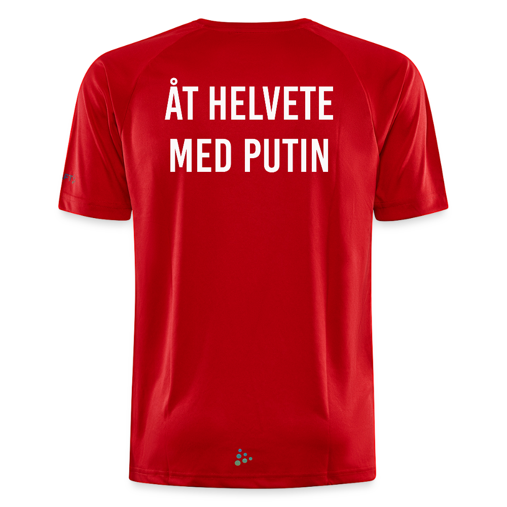 Åt helvete med Putin (tränings-T-shirt herr-edition) - röd