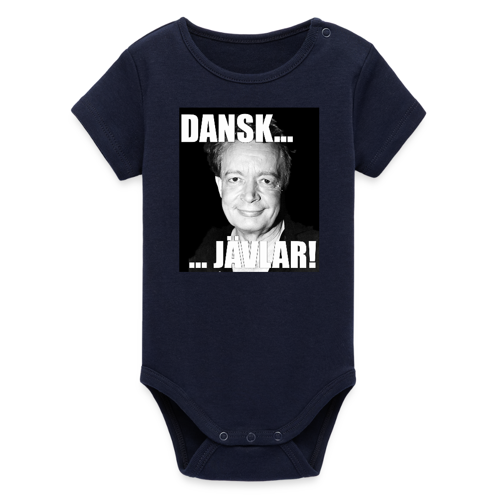 Danskjävlar! (ekologisk kortärmad babybody-edition) - marinblått