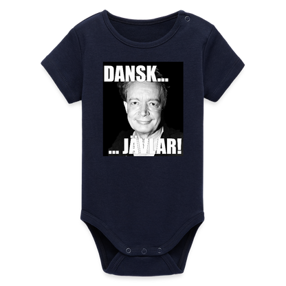 Danskjävlar! (ekologisk kortärmad babybody-edition) - marinblått