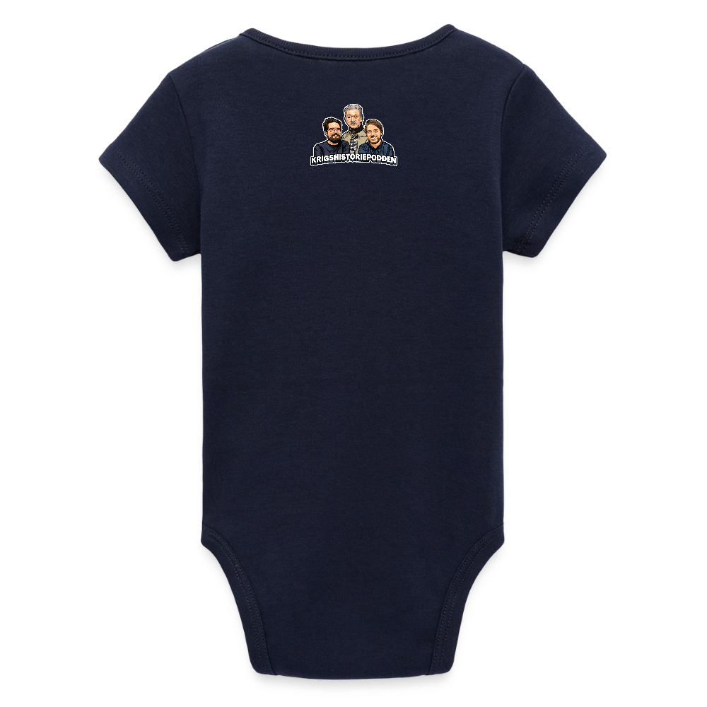 Danskjävlar! (ekologisk kortärmad babybody-edition) - marinblått