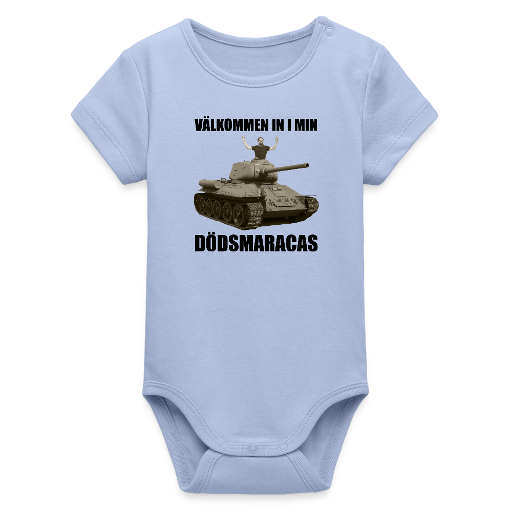 Välkommen in i min dödsmaracas! (ekologisk kortärmad babybody-edition) - himmel