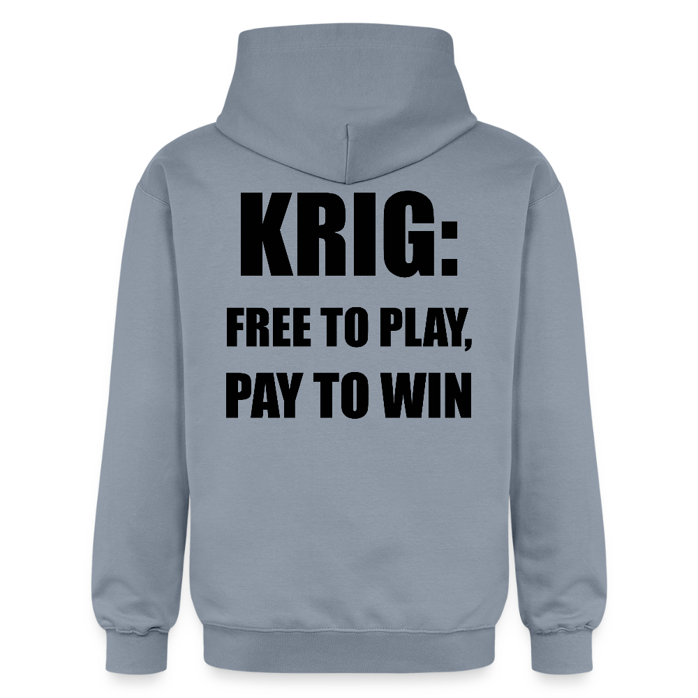 Krig: free to play, pay to win (luvtröja unisex-edition) - blå