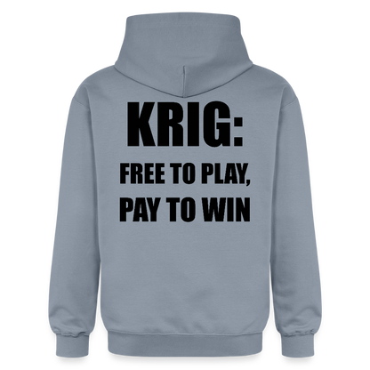 Krig: free to play, pay to win (luvtröja unisex-edition) - blå