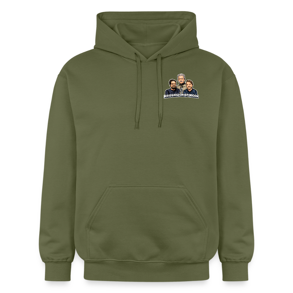 Framåtlutat våldsmandat (luvtröja unisex-edition) - Militärgrön