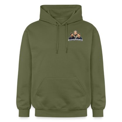 Framåtlutat våldsmandat (luvtröja unisex-edition) - Militärgrön