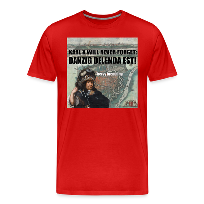 Danzig delenda est (ekologisk premium-T-shirt herr-edition) - röd