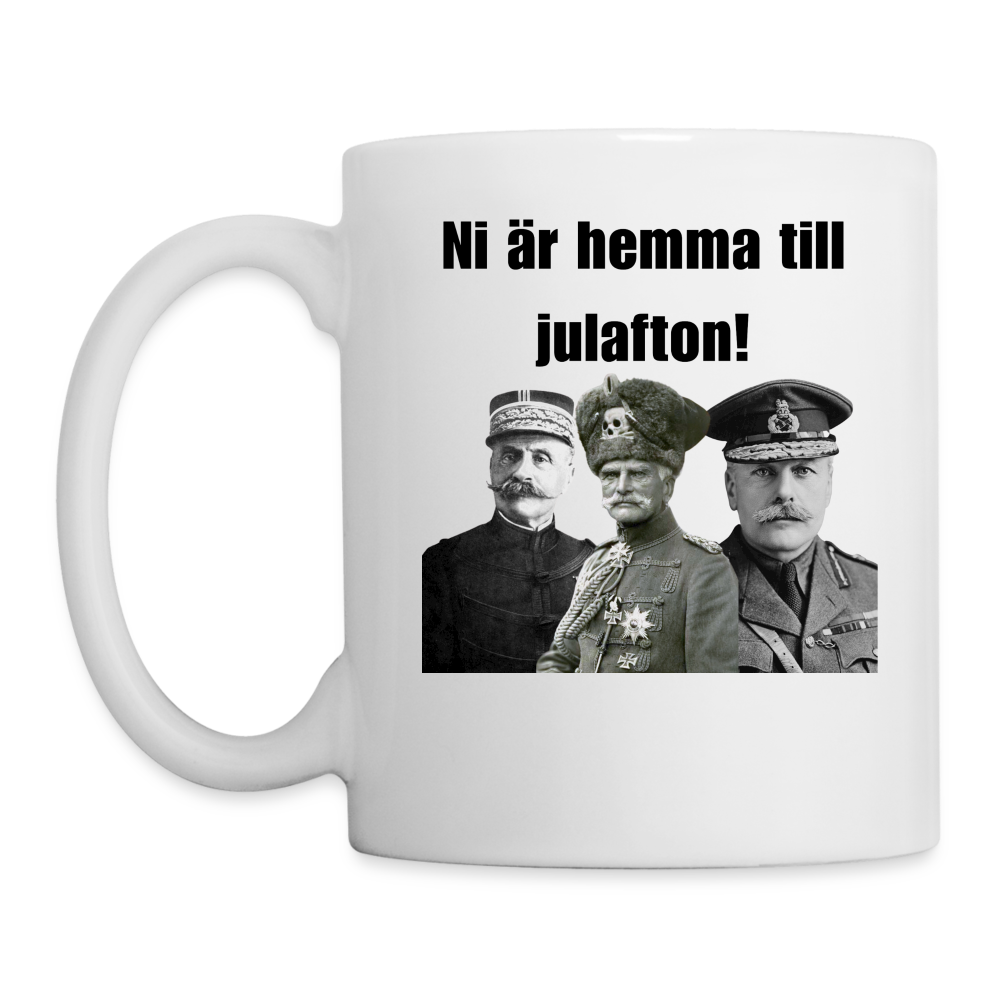 "Hemma till jul" (mugg-edition) - vit