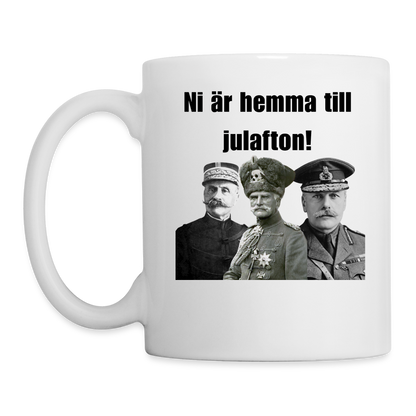 "Hemma till jul" (mugg-edition) - vit