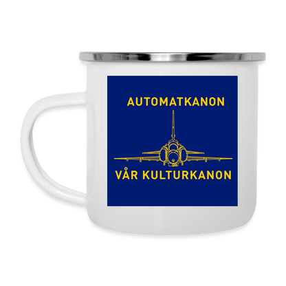 Automatkanon, vår kulturkanon (Emaljmugg-edition) - vit
