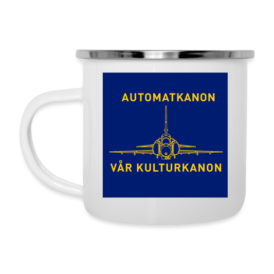 Automatkanon, vår kulturkanon (Emaljmugg-edition) - vit