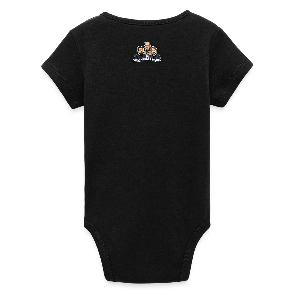 Kapitulera? Ney! (ekologisk kortärmad babybody-edition) - svart